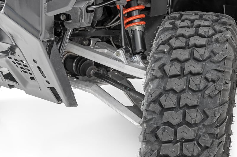 RC Black Forged Alum High Clearance 2" Fwd Offset Control Arms w/Ball Joints | Polaris Ranger 1000XP (manufacturer page)
