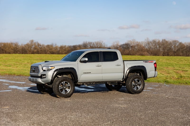 RC Pocket Fender Flares | 8T0 Blazing Blue | Toyota Tacoma 2WD/4WD (2016-2023) (manufacturer page)