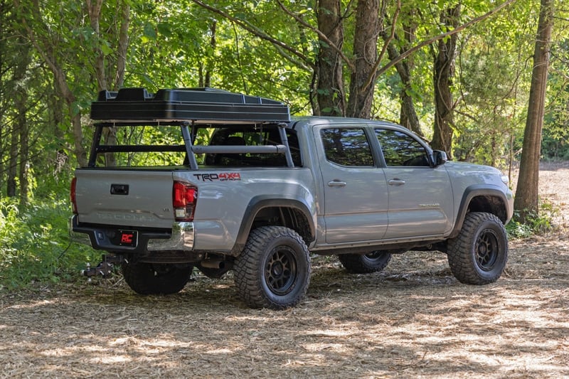 RC Bed Rack | Half Rack | Aluminum | Toyota Tacoma 2WD/4WD (2005-2023) (manufacturer page)