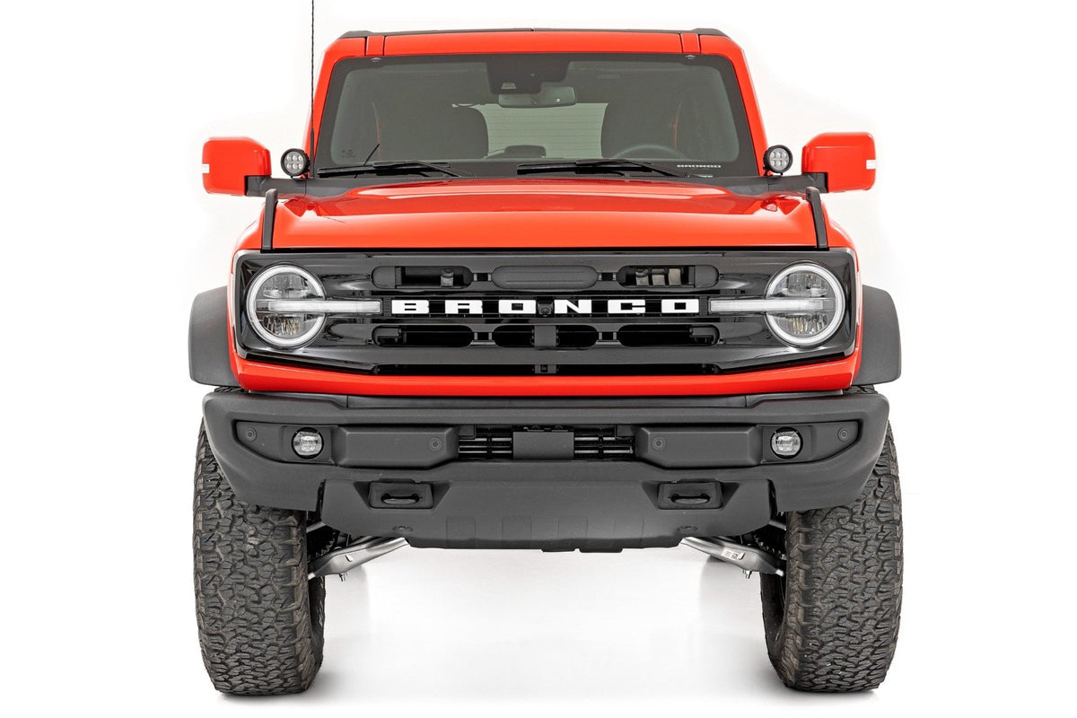 LED Light Kit | Ditch Mount | 3.5" Black Round Pair | Amber DRL | Ford Bronco (21-26) - Lighting & Acc (Image 3 of 6)