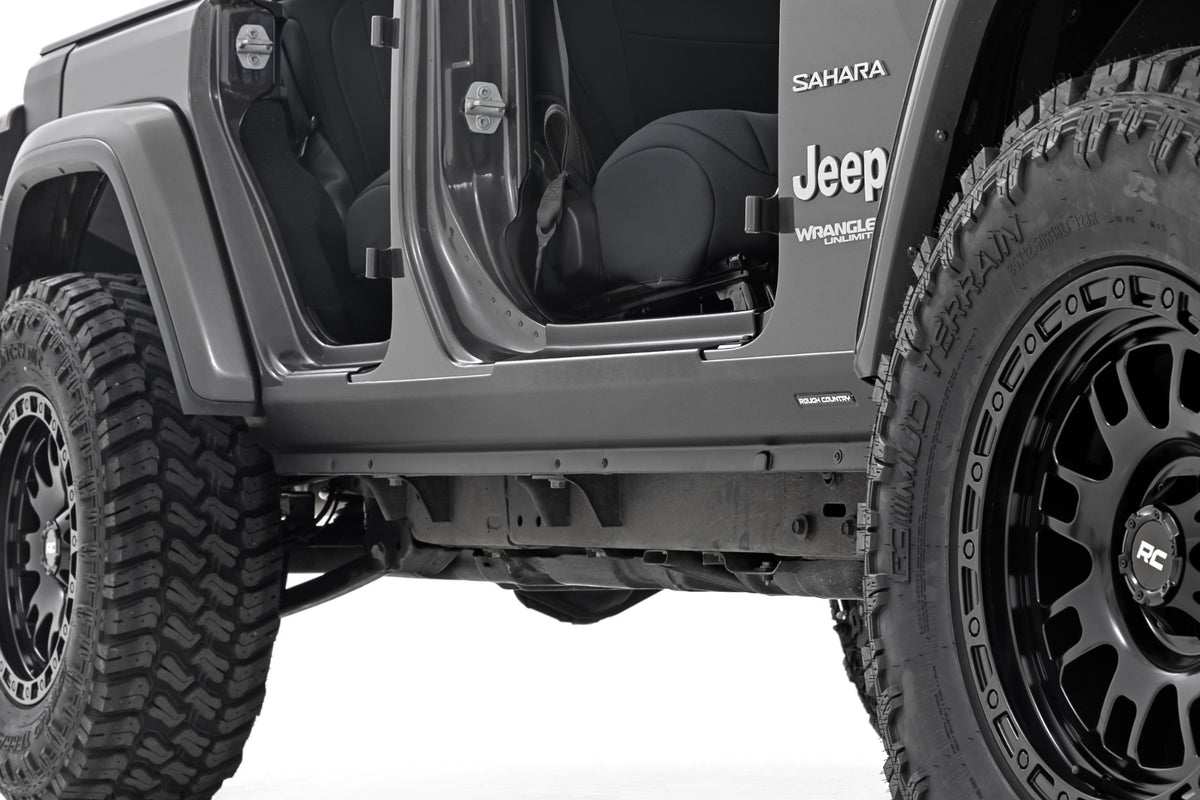 Rough Country TC13024 Trail Cladding | Rocker Sill Plates | Jeep Wrangler Unlimited 4WD (2018-2026) - Image 1