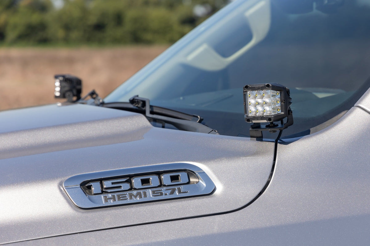 LED Light Kit | Ditch Mount | Black Series Round | 3.5 Inch | Amber DRL | Ram 1500 (19-26) - Lighting & Acc (Image 6 of 6)