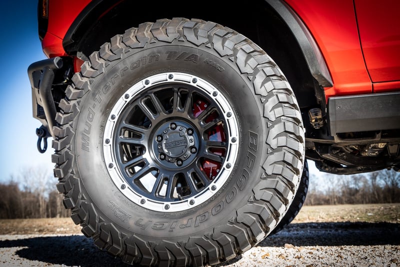 RC Caliper Covers | Front and Rear | Red | Ford Bronco 4WD (2021-2026) (manufacturer page)