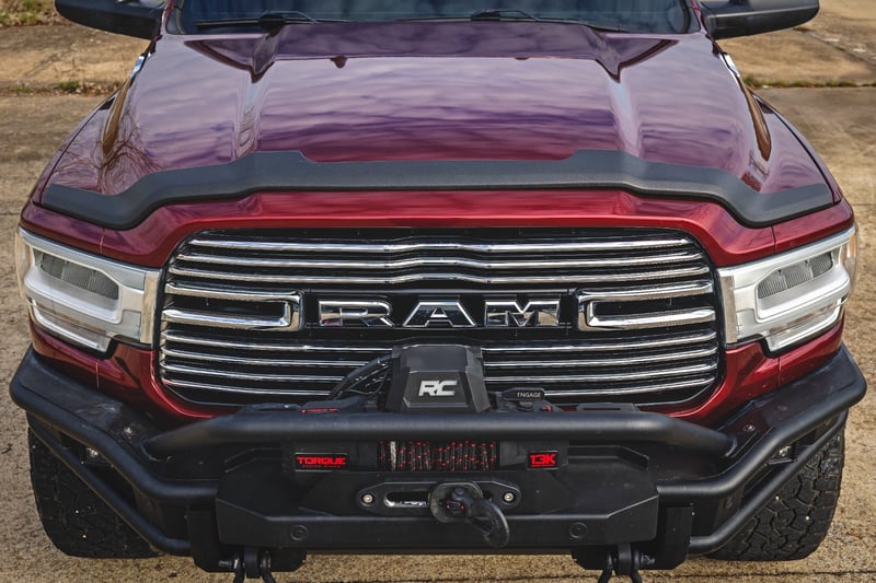 RC Hood Protector | Gloss Black | Ram 2500/3500 2WD/4WD (2019-2026) (manufacturer page)