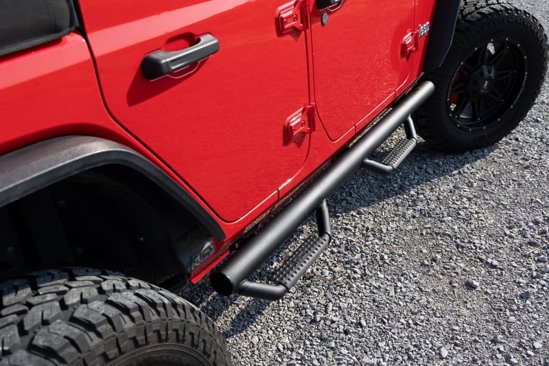RC Nerf Steps | Wheel to Wheel | 4 Door | Jeep Wrangler Unlimited 4WD (18-26) (manufacturer page)