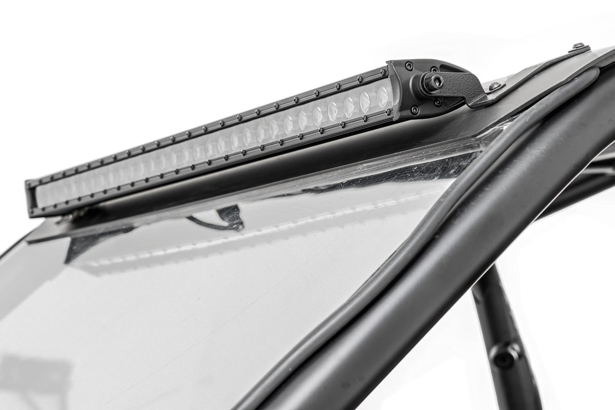 RC 30" Single Row Light Mount | Front | Black Series | Polaris RZR Turbo R (manufacturer page)