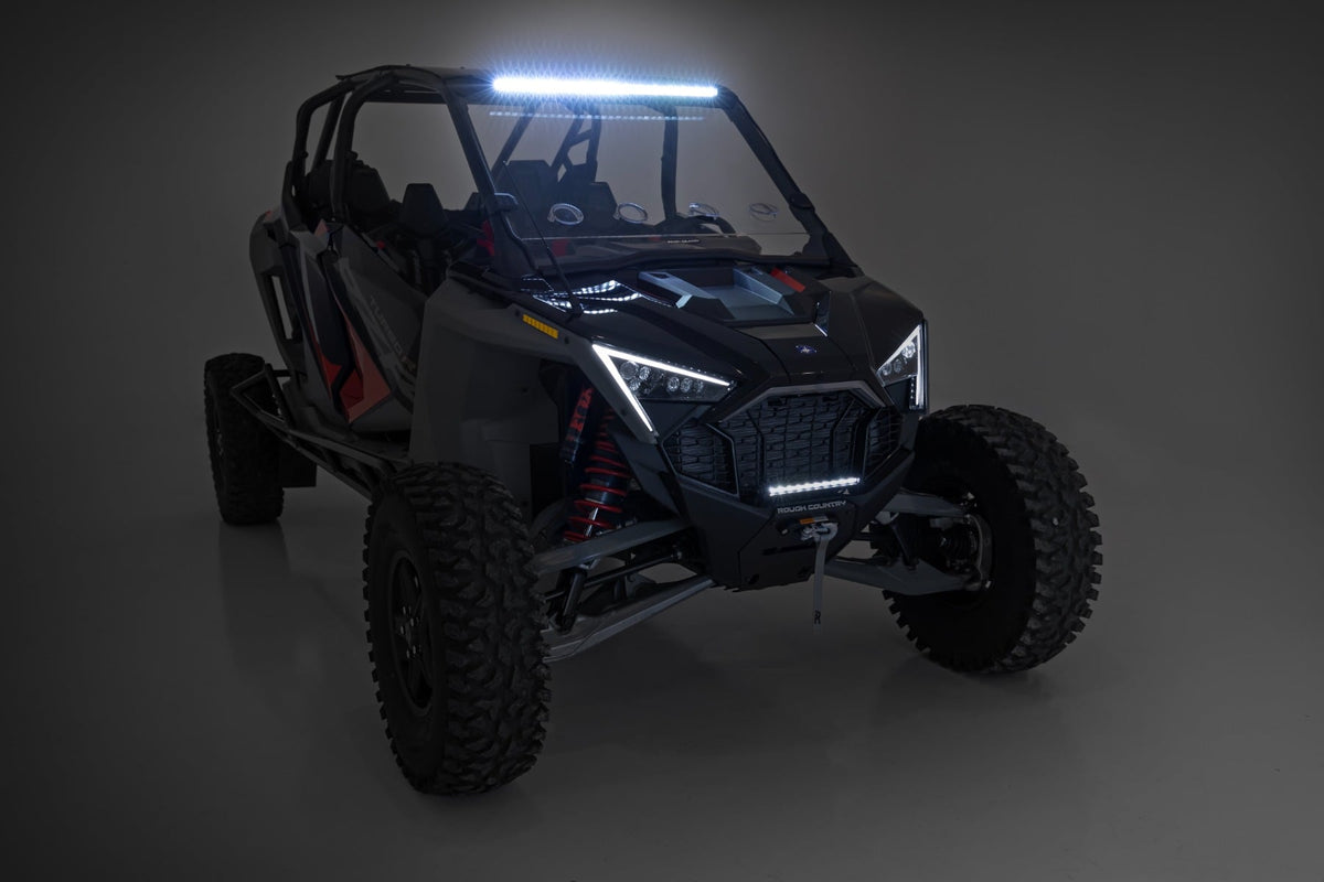 30" Single Row Light Mount | Front | Black Series | Polaris RZR Turbo R - Lighting & Acc (Image 5 of 6)