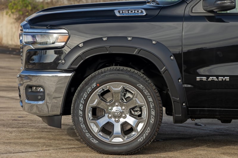 RC Defender Fender Flares | PR4 Flame Red | Ram 1500 2WD/4WD (2025-2026) (manufacturer page)
