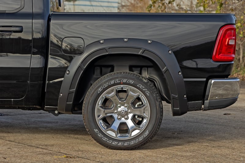 RC Defender Fender Flares | PR4 Flame Red | Ram 1500 2WD/4WD (2025-2026) (manufacturer page)