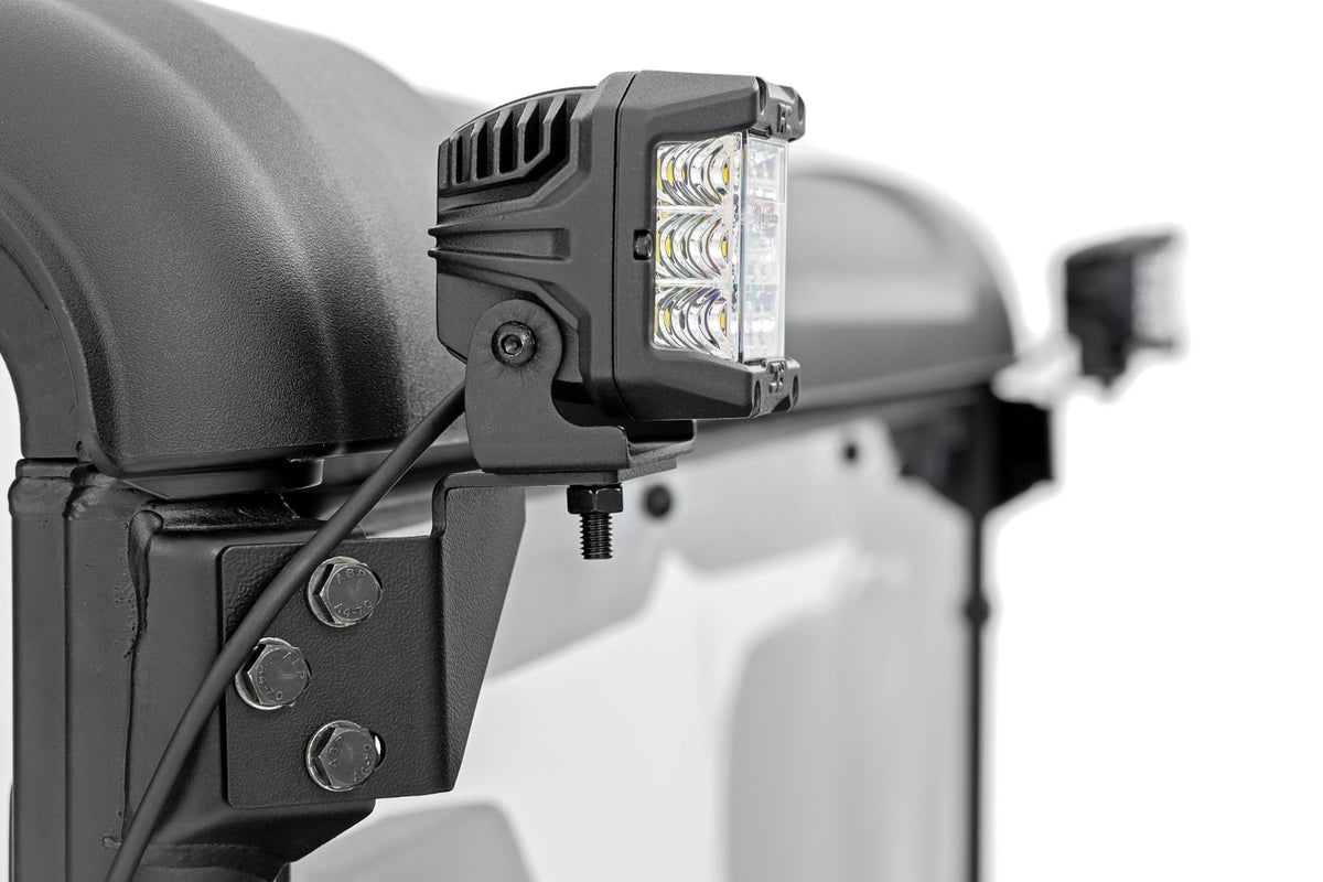 Rough Country 96124 LED Light Kit | Rear Mount | 2" Black Pair | CFMOTO UFORCE U10 Pro - Studio View 4