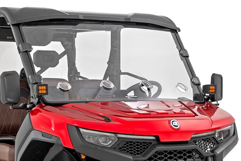 RC Vented Full Windshield | Scratch Resistant | CFMOTO UFORCE U10 Pro (manufacturer page)