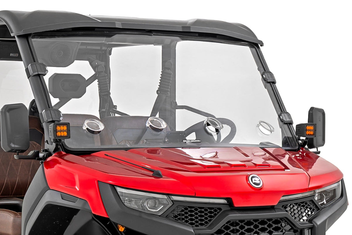 Rough Country 98252580 Vented Full Windshield | Scratch Resistant | CFMOTO UFORCE U10 Pro - Image 1
