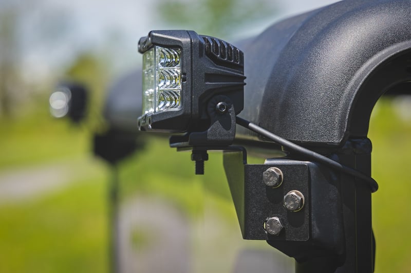 RC LED Light Kit | Rear Mount | 3" Chrome Pair | Wide Angle | CFMOTO UFORCE U10 Pro (manufacturer page)