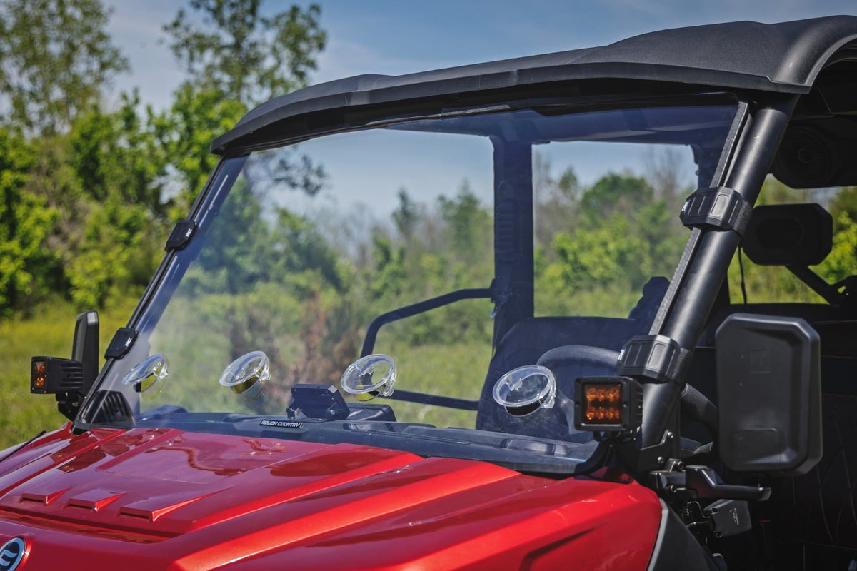 Rough Country 98252580 Vented Full Windshield | Scratch Resistant | CFMOTO UFORCE U10 Pro - Studio View 5