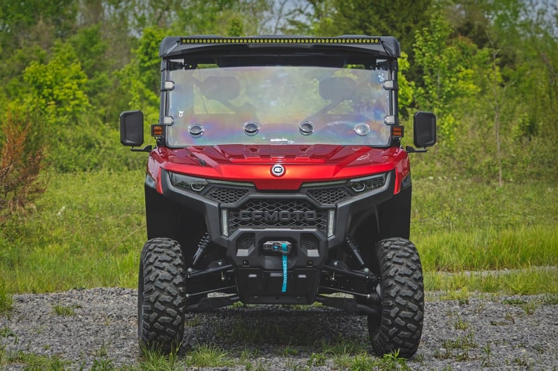 RC LED Light Mount | 50" Black Single Row | CFMOTO UFORCE U10 Pro (manufacturer page)