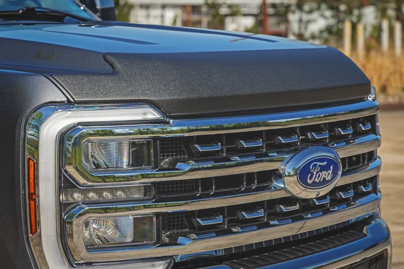 RC Hood Protector | Gloss Black | Ford F-250/F-350 Super Duty 2WD/4WD (23-26) (manufacturer page)