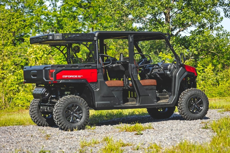 RC Cargo Rack | Dual 2" Black LED Pairs | Flush Mount | CFMOTO U10 1000 PRO (manufacturer page)