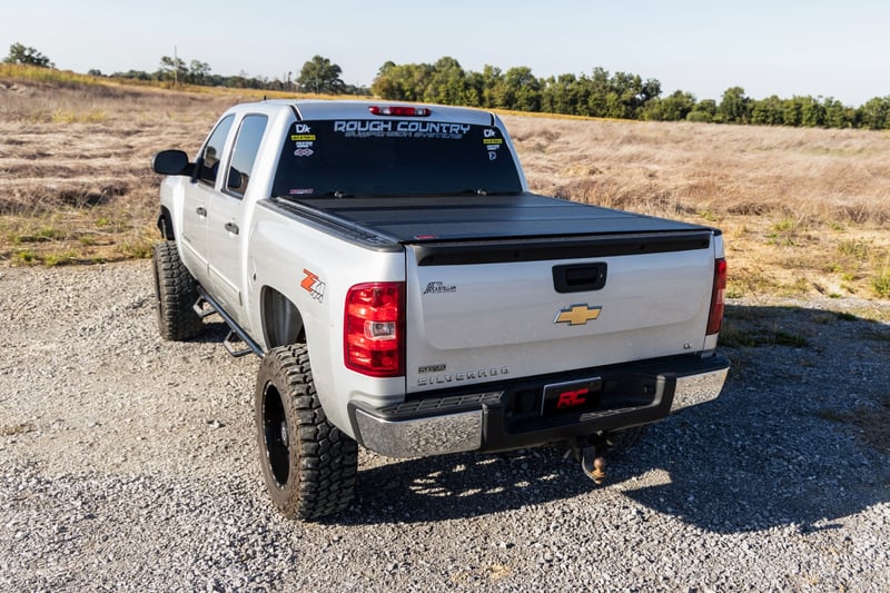 RC Hard Tri-Fold Flip Up Bed Cover | 5'9" Bed | Chevy/GMC 1500 (07-13) (manufacturer page)
