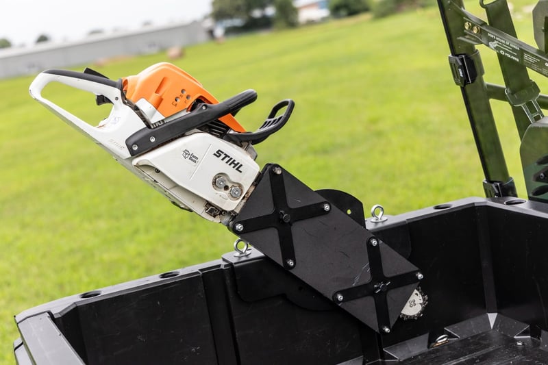 RC Chainsaw Carrier | Bed Side Mount | Multiple Makes & Models (Polaris/Can-Am) (manufacturer page)