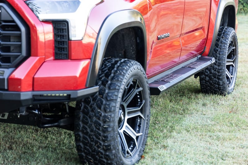RC HD2 Aluminum Running Boards | CrewMax | Toyota Tundra 2WD/4WD (2022-2026) (manufacturer page)