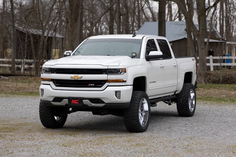 RC LED Ditch Light Kit | 2in Black Pair | Amber DRL | Chevy/GMC 1500 (14-18 & Classic) (manufacturer page)