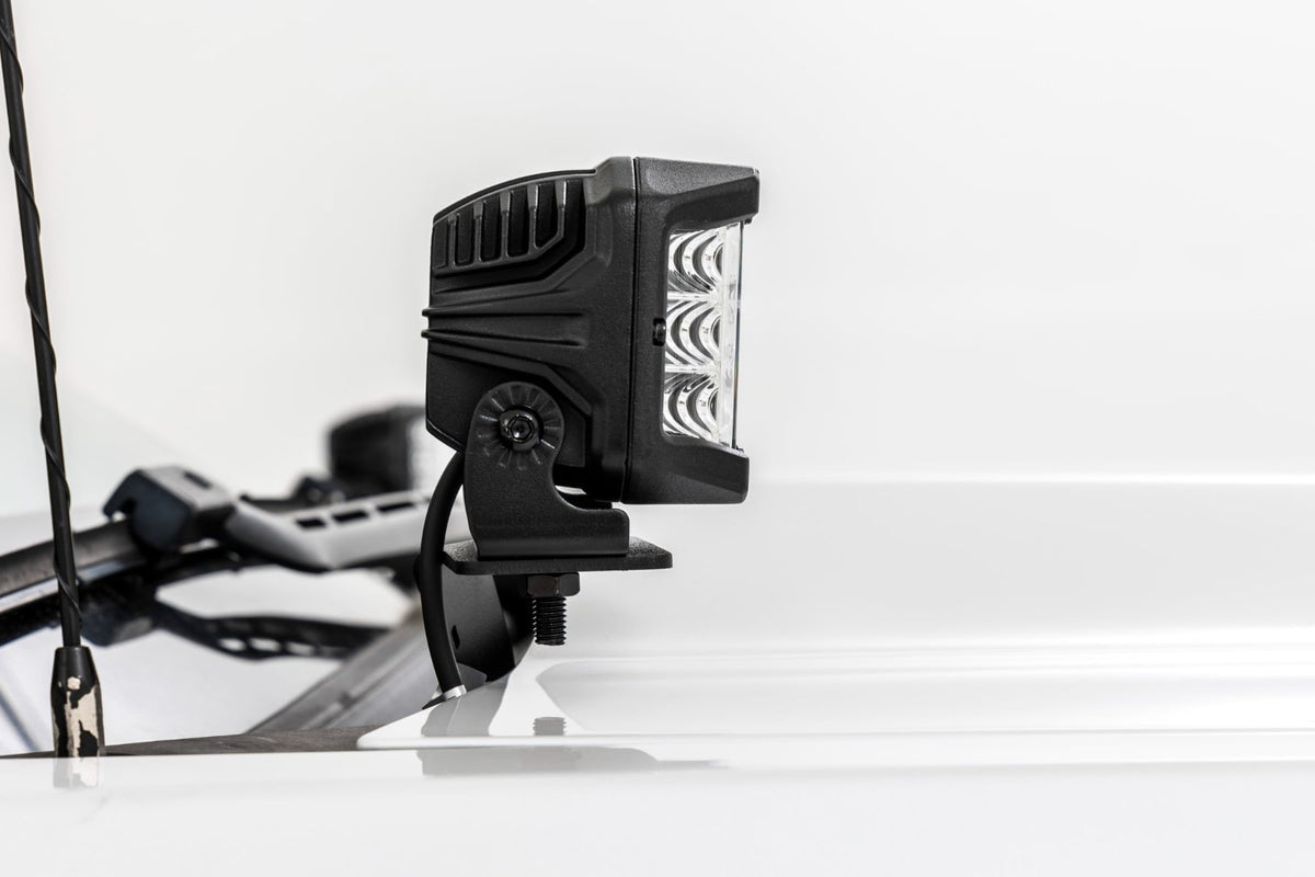 LED Ditch Light Kit | 2in Black Pair | Amber DRL | Chevy/GMC 1500 (14-18 & Classic) - Lighting & Acc (Image 5 of 6)