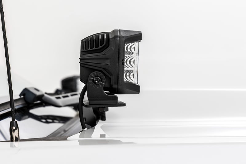 RC LED Ditch Light Kit | 2in Black Pair | Amber DRL | Chevy/GMC 1500 (14-18 & Classic) (manufacturer page)