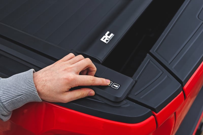 RC Powered Retractable Bed Cover | 5'10" Bed | Chevy/GMC Sierra 1500 (19-26)/Silverado 1500 (19-26) (manufacturer page)
