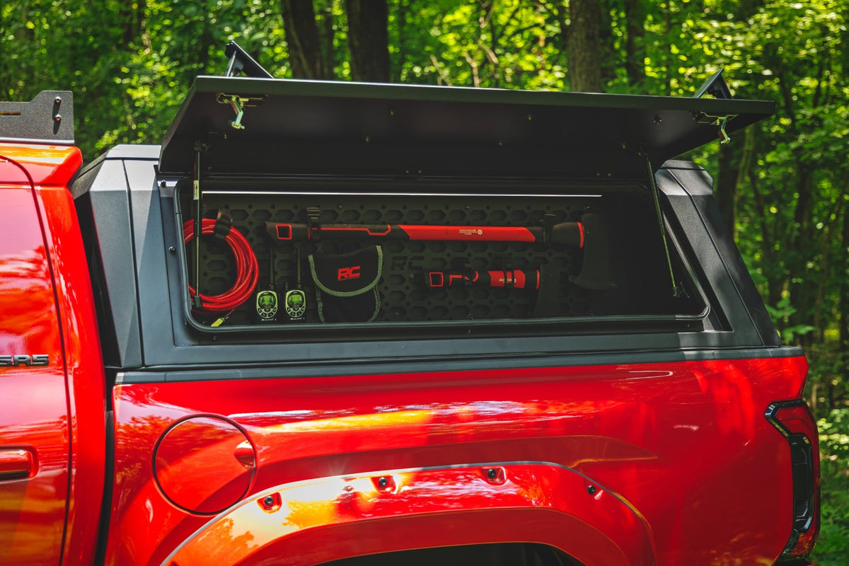 Rough Country 734074 Bed Cap Molle Panel Side Storage Bin | Drivers Side | Toyota Tacoma (24-26) - Studio View 6