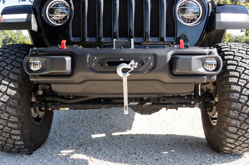 RC Winch Mounting Plate | Modular Steel OE Bumper | Jeep Gladiator JT/Wrangler JL (18-26) (manufacturer page)
