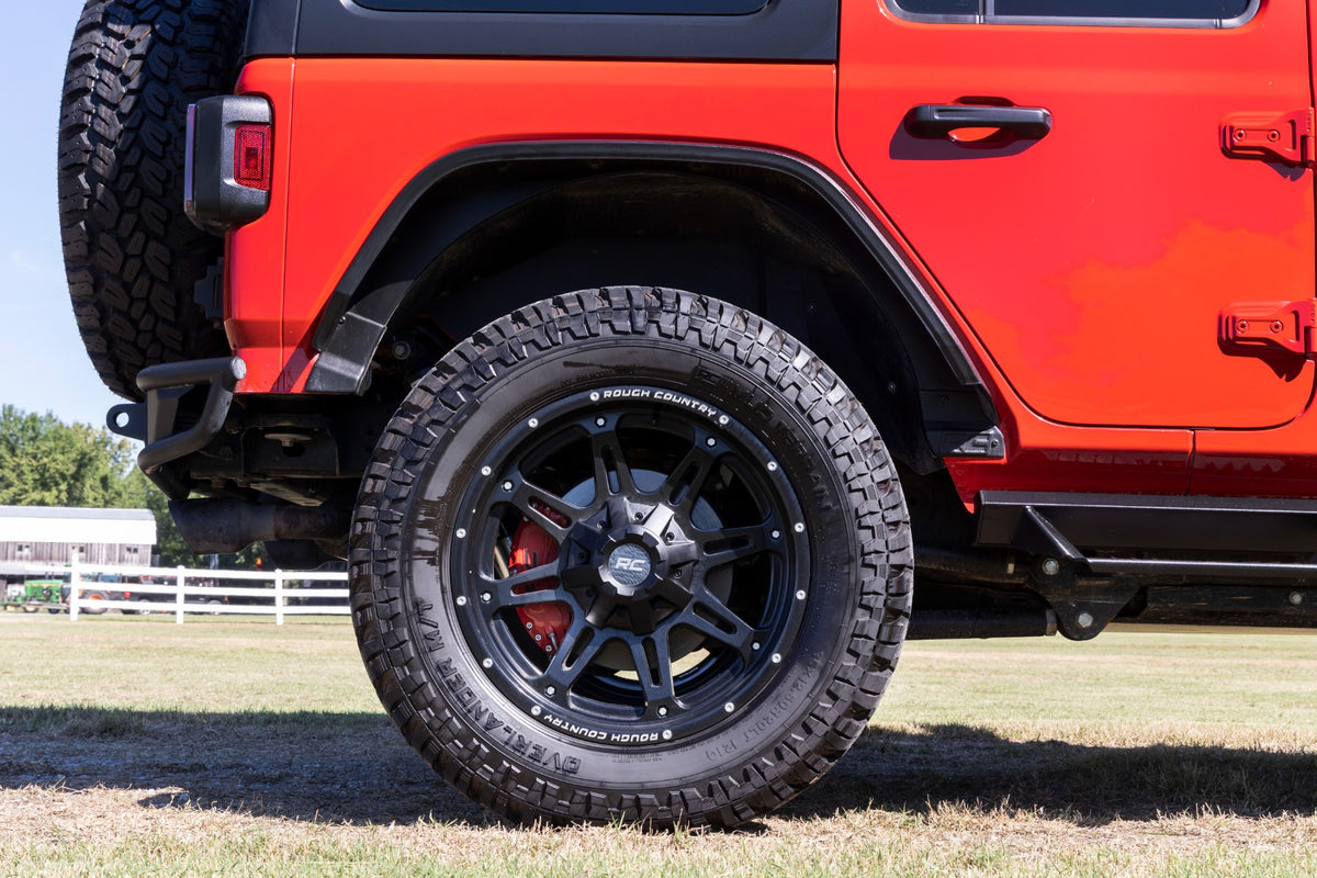 Rough Country 711402 Caliper Covers | Rear | Red | Jeep Wrangler JK/Wrangler Unlimited (2007-2018) - Image 5