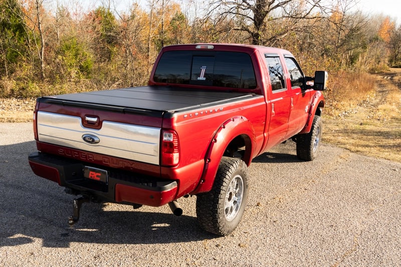 RC Hard Tri-Fold Flip Up Bed Cover | 6'10" Bed | Ford F-250/F-350 Super Duty (99-16) (manufacturer page)