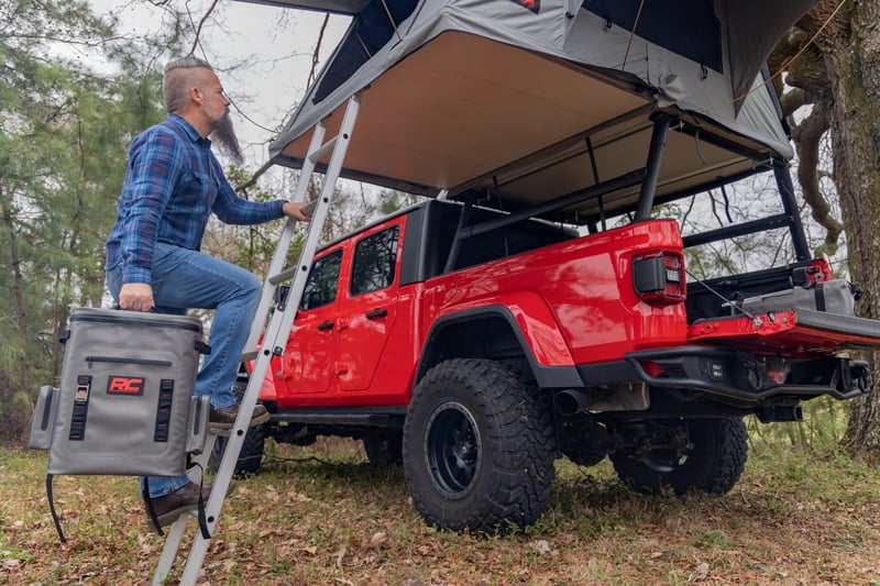 RC Bed Rack | Half Rack | Aluminum | Jeep Gladiator JT 4WD (2020-2026) (manufacturer page)