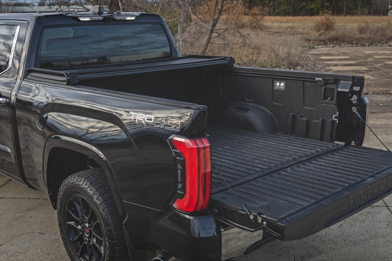 RC Soft Tri-Fold Bed Cover | 5'7" Bed | with and w/o OE Rail | Toyota Tundra (22-26) (manufacturer page)