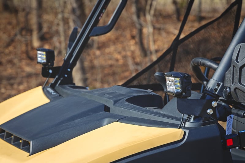 RC LED Light Kit | Front Mount | 2" Black Pair | Segway 570 F (manufacturer page)