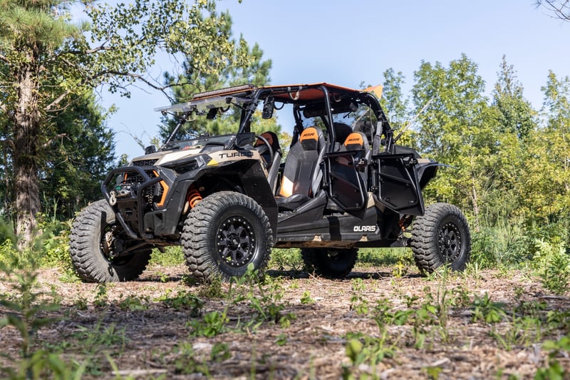 RC Aluminum Lower Half Doors | Rear | Polaris RZR XP 4 1000/RZR XP 4 Turbo S (manufacturer page)