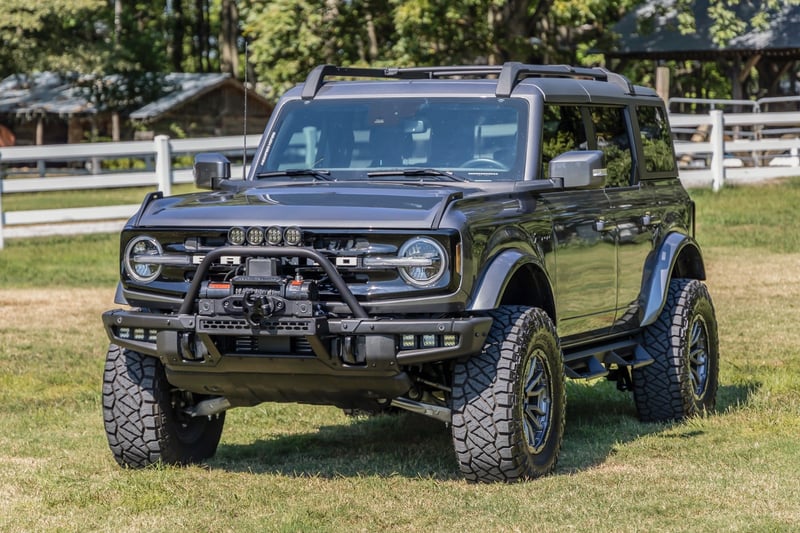 RC Safari Bar | 12" LED Light Bar | Black | Single Row | OE Modular Steel | Ford Bronco (21-26) (manufacturer page)