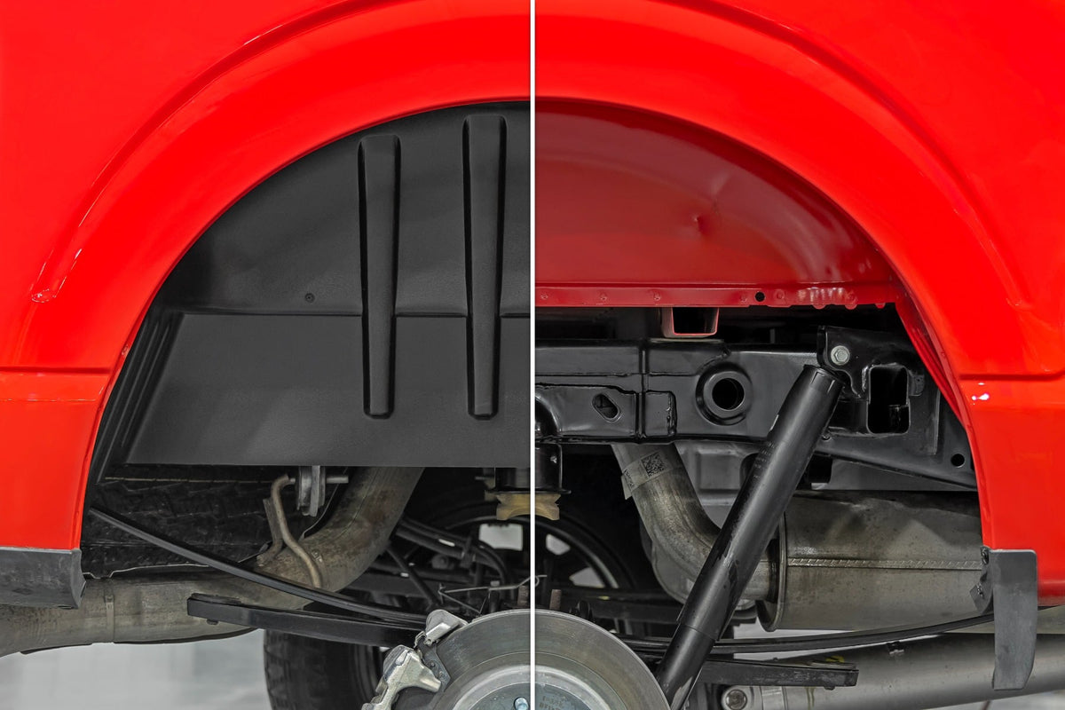 Rough Country 4213A Rear Wheel Well Liners | Ford F-150 2WD/4WD (2021-2026) - Studio View 2