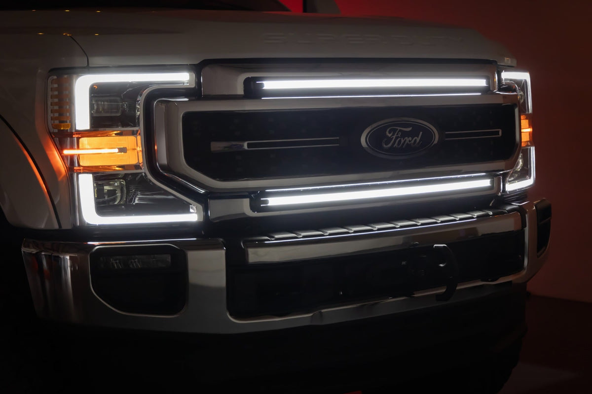 Rough Country 70990A LED Light Kit | Grille Mount | 30 Inch DRL | Ford F-250/F-350 Super Duty (17-22) - Image 5