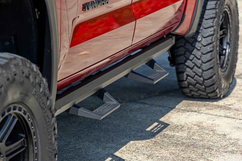 RC SRL2 Adj Aluminum Steps | CrewMax | Toyota Tundra 2WD/4WD (2022-2026) (manufacturer page)