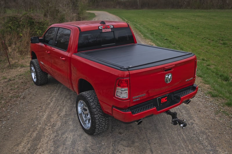 RC Powered Retractable Bed Cover | 5'7" Bed | Ram 1500 (19-26)/1500 TRX (21-24) (manufacturer page)