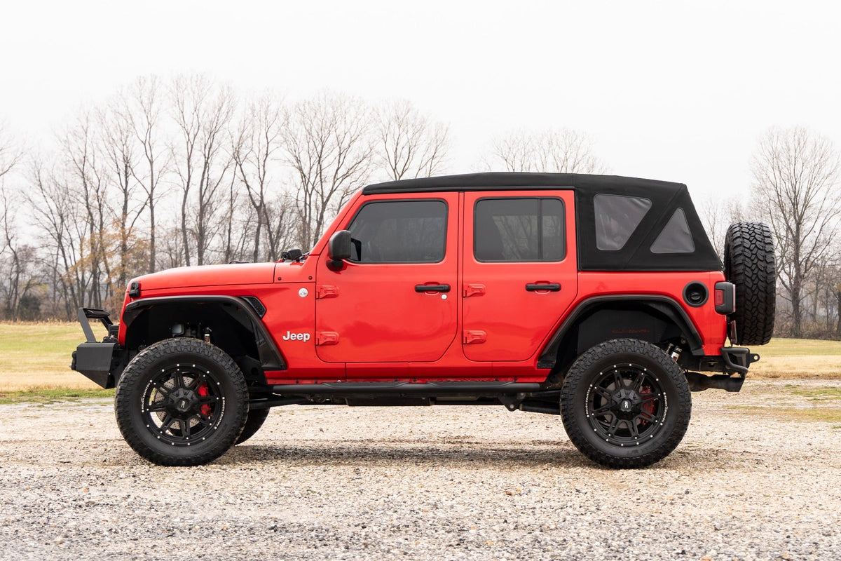 Oval Nerf Steps | 4 Door | Black | Jeep Wrangler Unlimited 4WD (2018-2026) - Steps & Runningboard (Image 6 of 6)