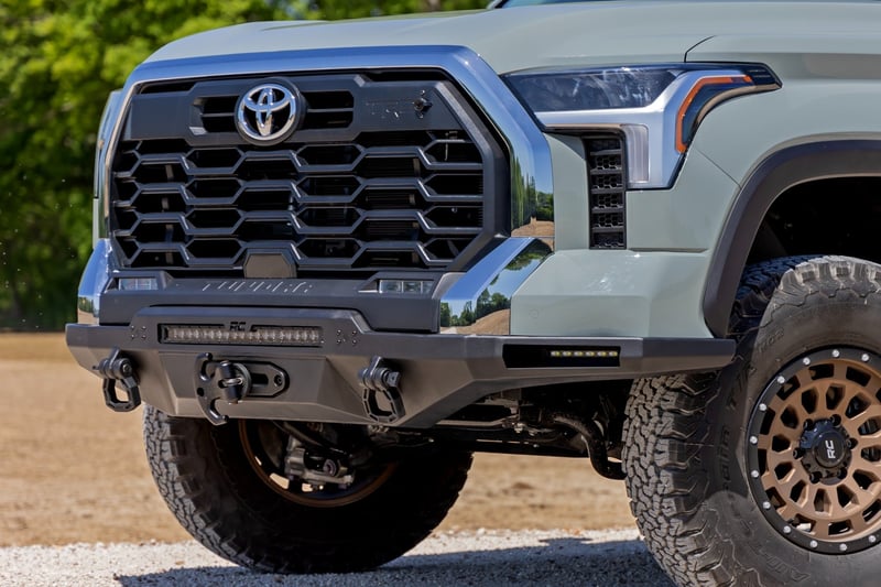 RC Hybrid Front Bumper | 12000S | Blk LED | Toyota Tundra 2WD/4WD (2022-2026) (manufacturer page)