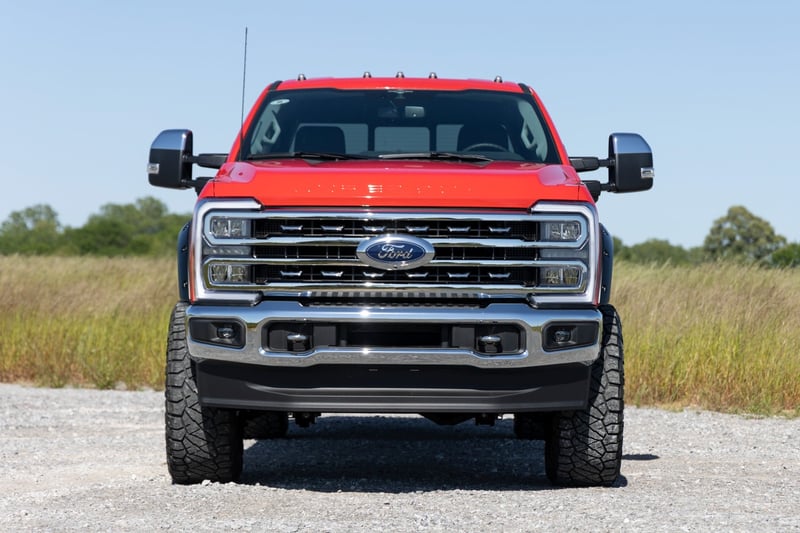RC Pocket Fender Flares | E9 Argon Blue | Ford F-250/F-350 Super Duty (23-26) (manufacturer page)