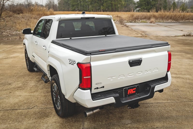 RC Soft Tri-Fold Bed Cover | 5' Bed | Dbl Cab | Toyota Tacoma 2WD/4WD (24-26) (manufacturer page)