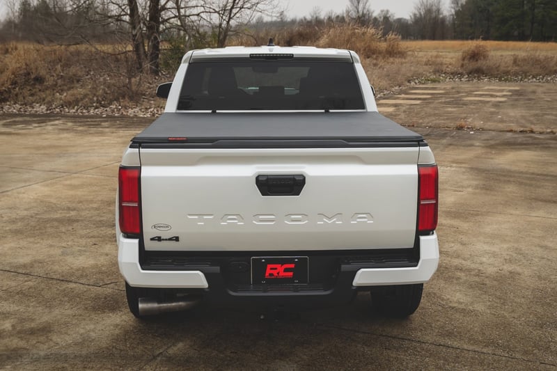 RC Soft Tri-Fold Bed Cover | 5' Bed | Dbl Cab | Toyota Tacoma 2WD/4WD (24-26) (manufacturer page)