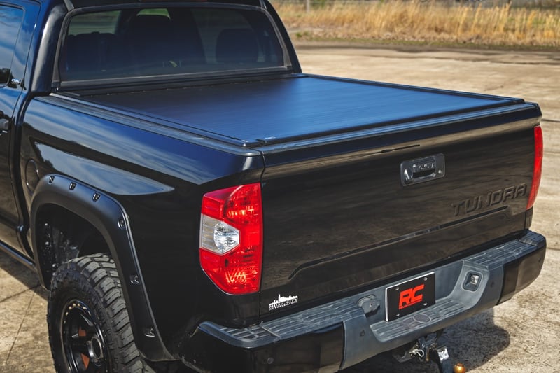 RC Powered Retractable Bed Cover | 5'7" Bed | Toyota Tundra (07-21) (manufacturer page)