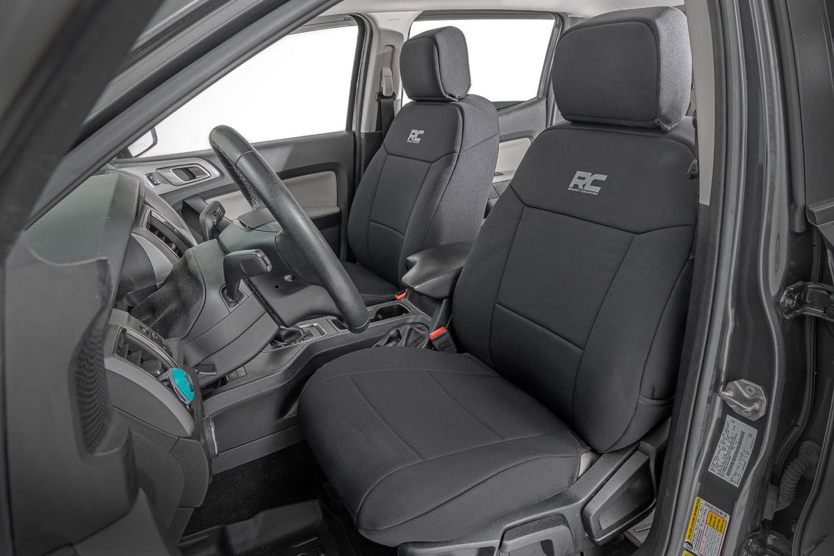 Rough Country 91056A Seat Covers | FR Bucket and RR Bench | Ford Ranger 2WD/4WD (2019-2026) - Image 2