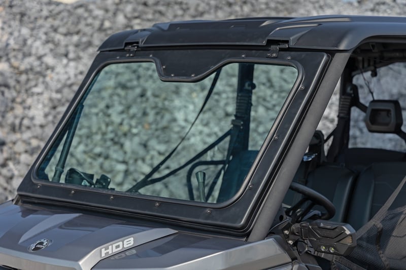 RC Electric Tilt Windshield | Glass | Can-Am Defender HD8/HD9/HD10 (manufacturer page)
