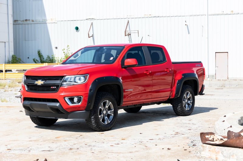 RC Pocket Fender Flares | GBA Gloss Black | Chevy Colorado 2WD/4WD (2015-2022) (manufacturer page)